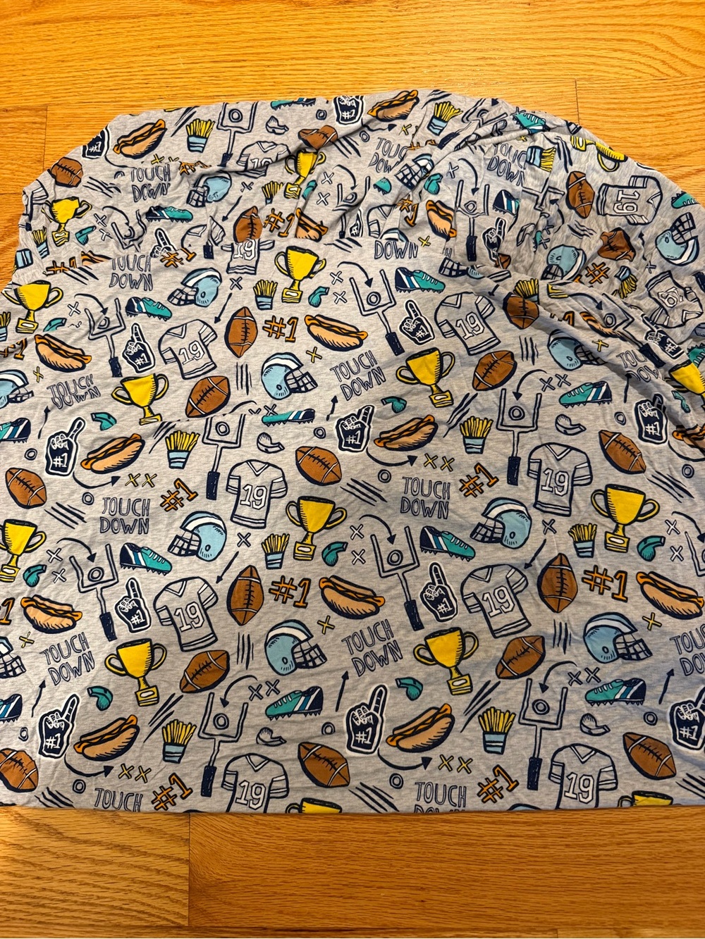 Little Sleepies game day crib sheet